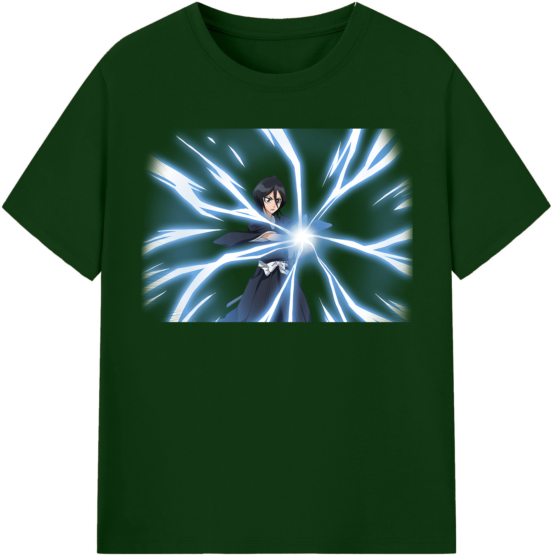 （画像用） ブリーチ 朽木ルキア BLEACH Kuchiki Rukia 綿100％半袖Tシャツ（フロントプリント）